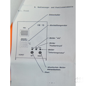 Temperaturbegrenzer HORST HW16, für PT100, 0-400°C, max. 3600W unbenutzt ovp