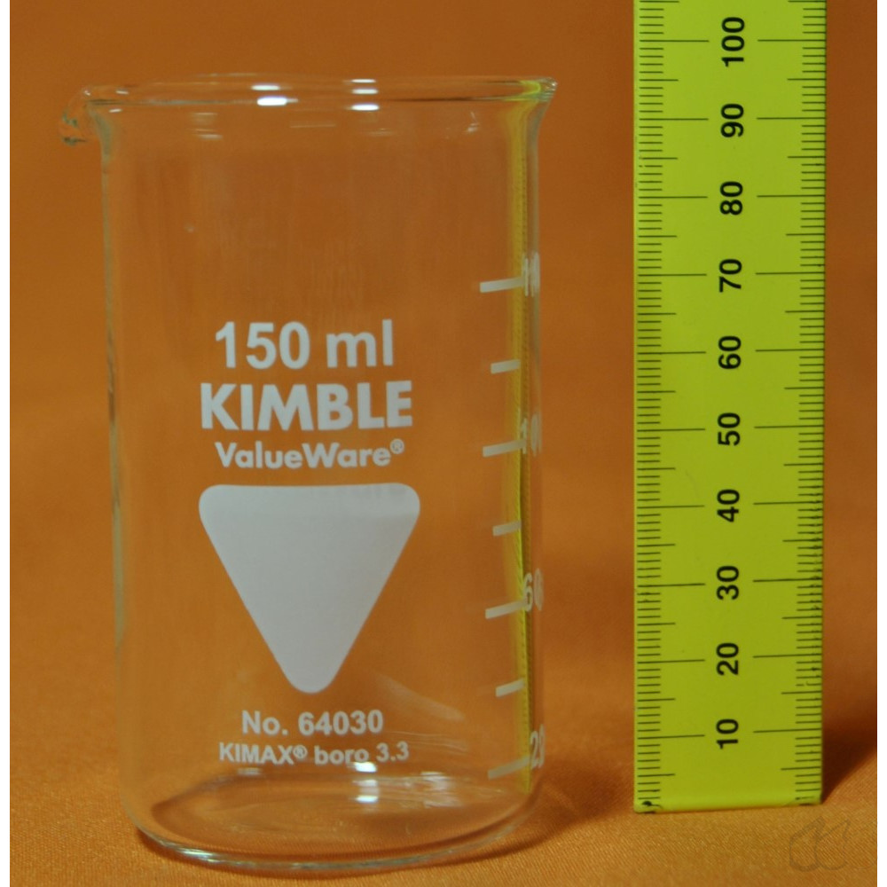 Kimble Chase Becherglas 150 mL hohe Form, Boro 3.3, NEUWARE