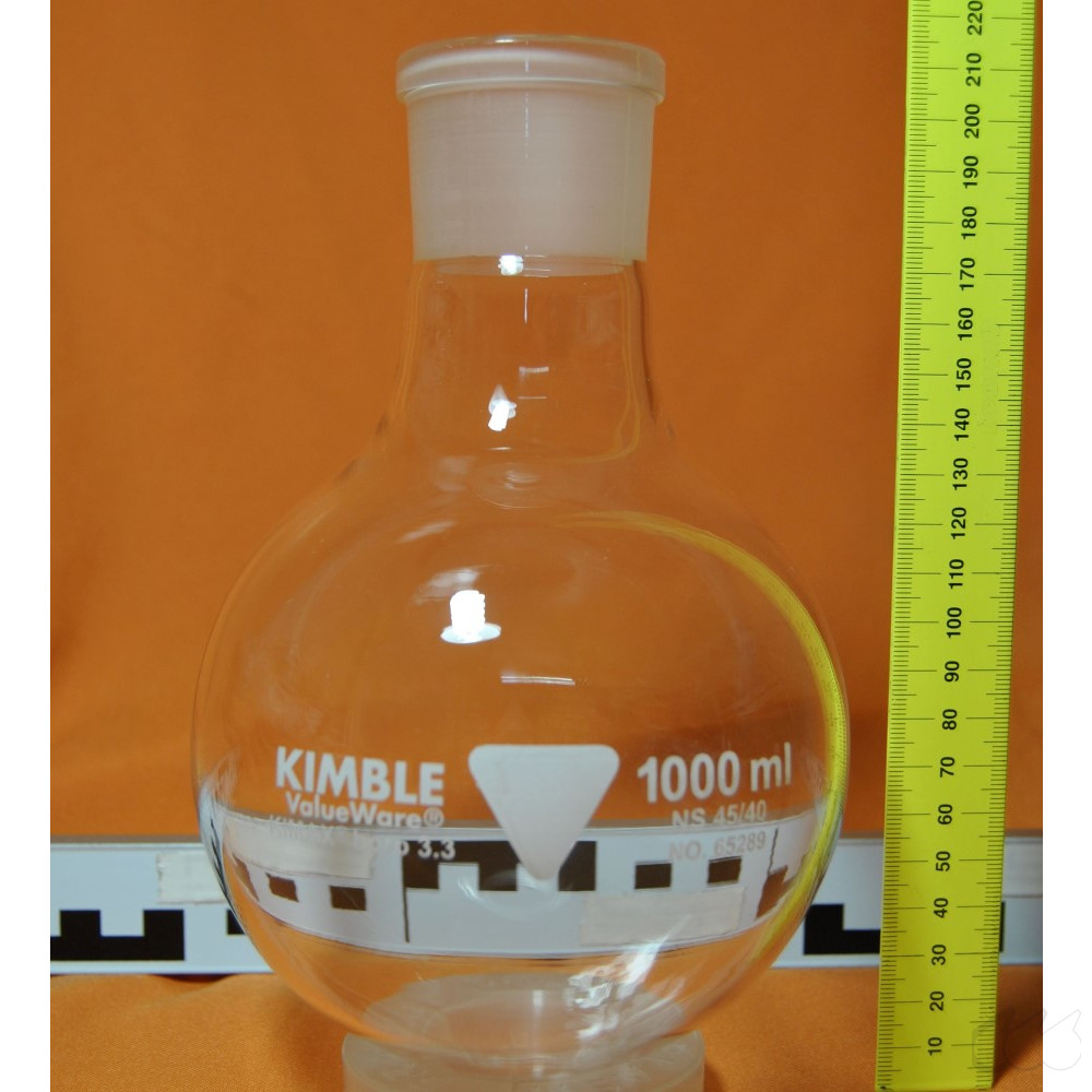 Kimble Chase Rundkolben 1000 mL NS 45/40 Boro 3.3, NEUWARE