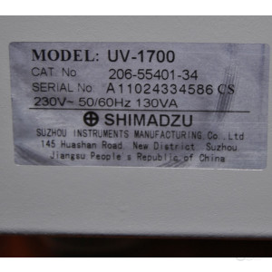 Shimadzu UV-1700 uv-vis- Photometer gebraucht, Spektralphotometer