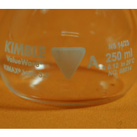 Kimble Chase Messkolben 250 ml Klasse A  NS14/23 ISO Boro 3.3 mit Stopfen, Neuware