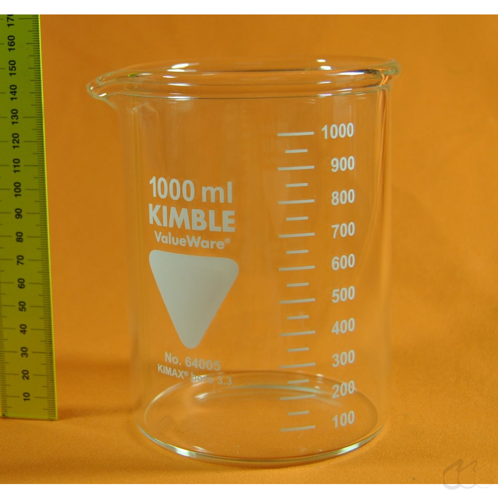 Kimble Chase Becherglas 1000 mL niedrige Form, heavy...