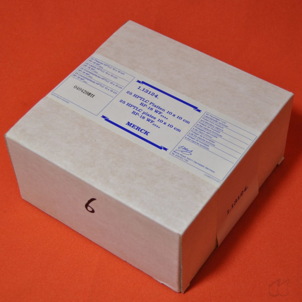 25 DC-Platten Merck 1.13124 HPTLC-Platten 10x10 cm  RP-18...