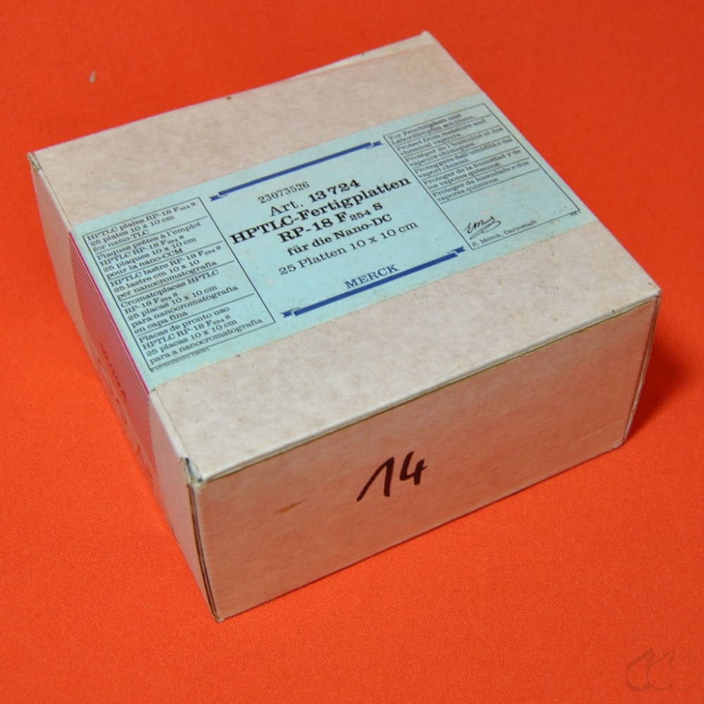 25 DC-Platten Merck 13724 HPTLC-Fertigplatten 10x10 cm...