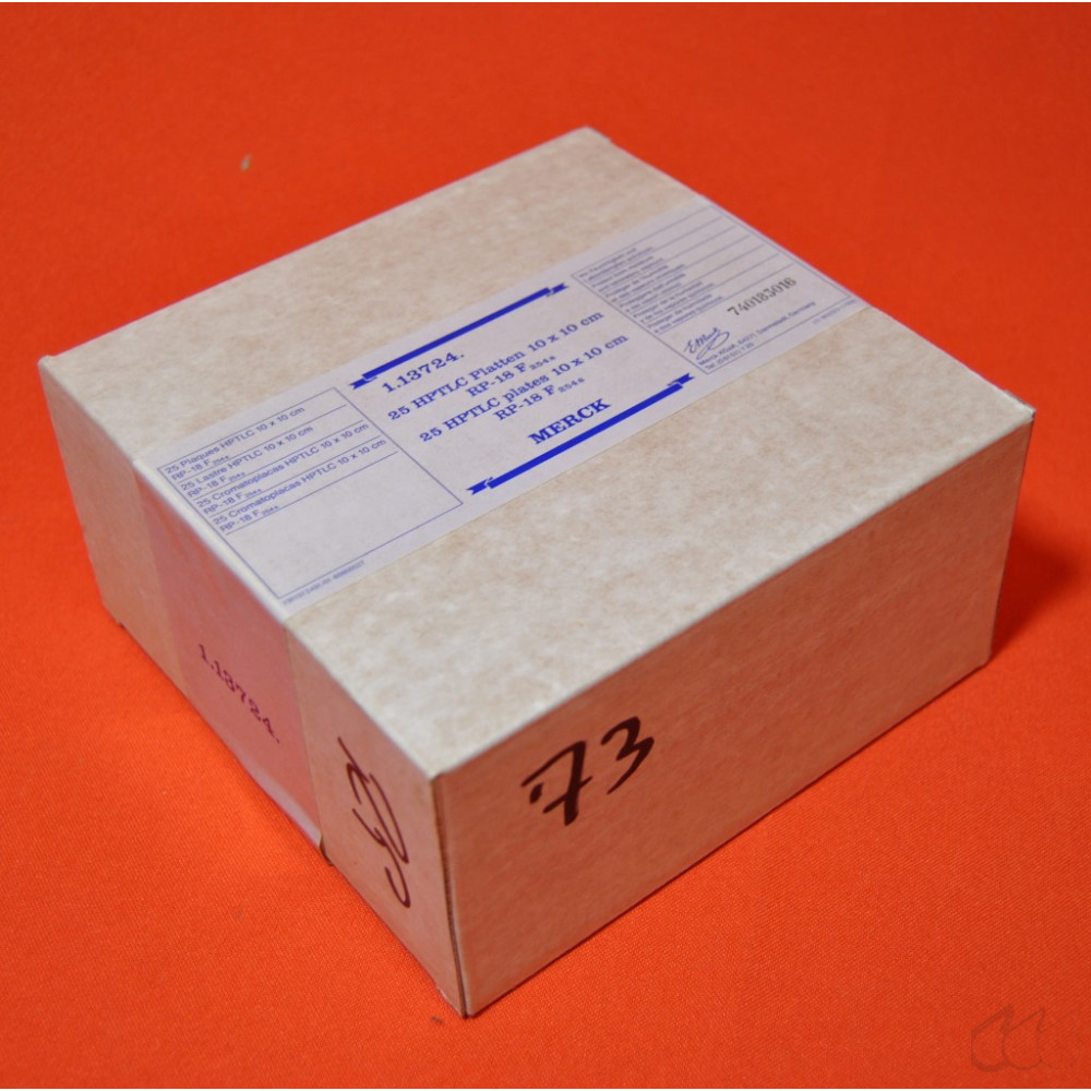 25 DC-Platten Merck 1.13124 HPTLC-Platten 10x10 cm  RP-18...