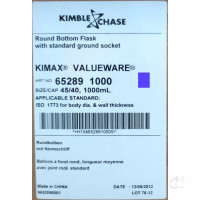 Kimble Chase Rundkolben 1000 mL NS 45/40 Boro 3.3, 65289 NEUWARE