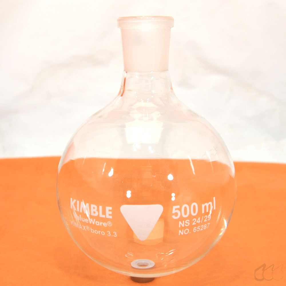 Kimble Chase Rundkolben 500 mL NS 24/29 Boro 3.3, Kimble...