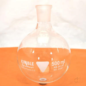 Kimble Chase Rundkolben 500 mL NS 24/29 Boro 3.3, Kimble 65287 NEUWARE