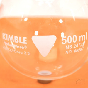 Kimble Chase Rundkolben 500 mL NS 24/29 Boro 3.3, Kimble 65287 NEUWARE