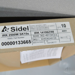 Sidel IRK 14106Z/98 Infrarot-Quarzröhre 2500W 400V unbenutzt