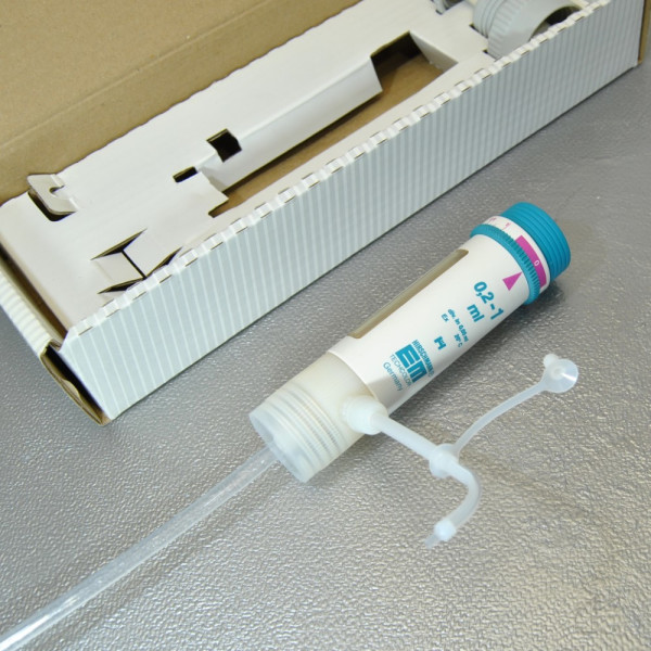 unbenutzter Flaschenaufsatzdispenser Hirschmann EM-Dispenser 0,2 - 1 mL